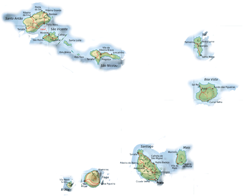 Ägypten capverdemap