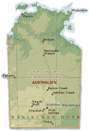 Northern Territory - Tropischer Norden und dahinter nichts als Wüste